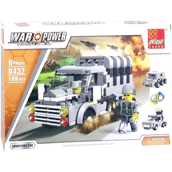 Askeri Araçlar Blok Seti 169 Parça 6+ 0432-Lego Oyuncak