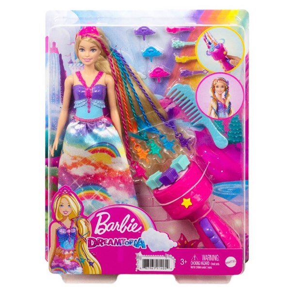 Barbie Dreamtopia Örgü Saçlı Prenses Ve Aksesuarları GTG00-Kız Oyun Setleri
