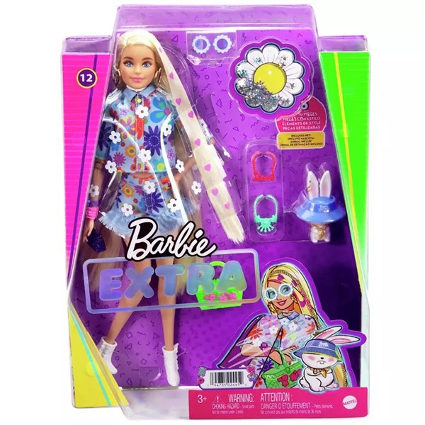 Barbie Extra Mavi Etekli Bebek HDJ45-Kız Oyun Setleri