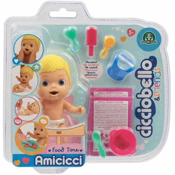 Cicciobello Amiccici Yemek Seti W3 11 Cm CC022000-Oyuncak Bebekler