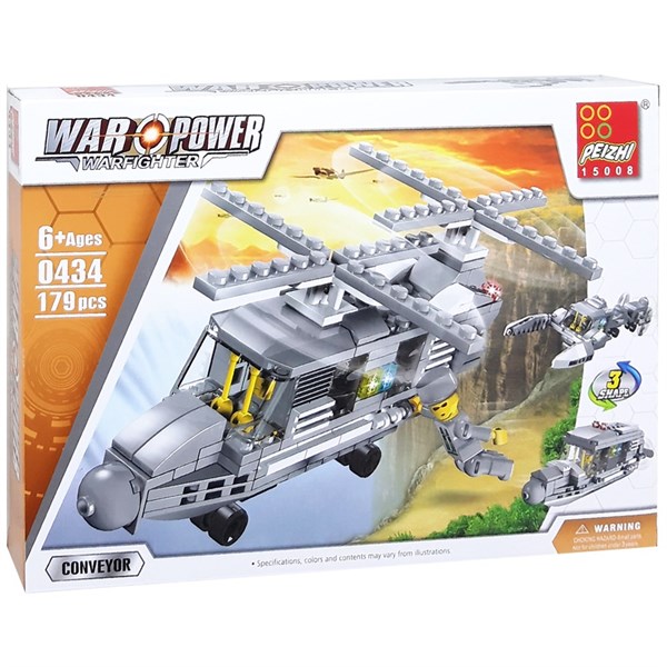 Helikopter Blok Seti 179 Parça 6+ 0434-Lego Oyuncak