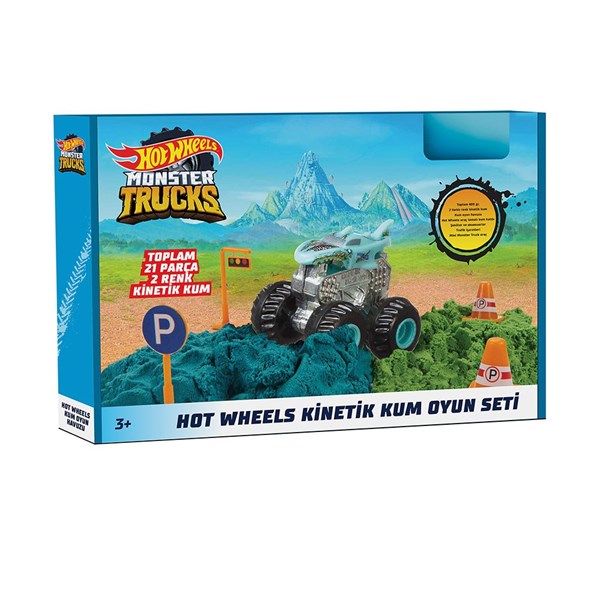 Hot Wheels Monster Trucks Kinetik Kum Oyun Seti HHJ36-Erkek Oyun Setleri