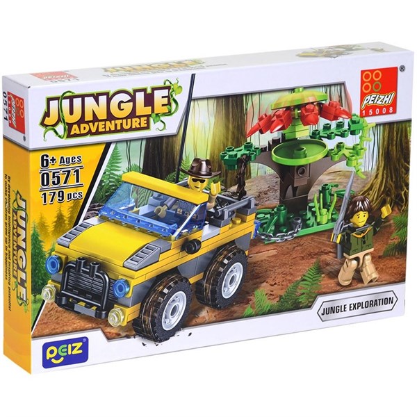 Kutulu Safari Jeep Blok Seti 179 Parça 0571-Lego Oyuncak