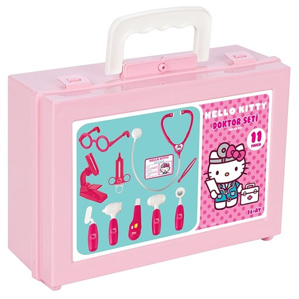 Pilsan Hello Kitty Doktor Seti Çantalı 03313-Kız Oyun Setleri