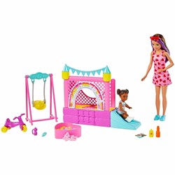 Barbie Bebek Bakıcısı Skipper Oyun Evi Seti HHB67-Kız Oyun Setleri