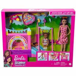 Barbie Bebek Bakıcısı Skipper Oyun Evi Seti HHB67-Kız Oyun Setleri