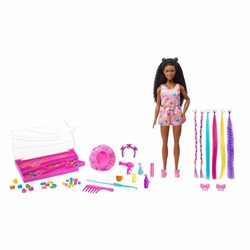 Barbie Brooklyn Eğlenceli Saçlar Oyun Seti HHM39-Kız Oyun Setleri
