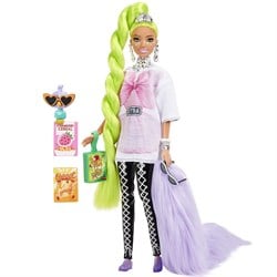 Barbie Extra Neon Saçlı Bebek HDJ44-Oyuncak Bebekler
