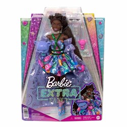 Barbie Extra Şık Bebek ve Hayvan Dostu Ayıcık HHN13 -Oyuncak Bebekler