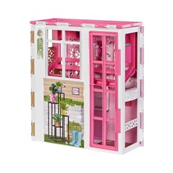Barbie Portatif Taşınabilir Evi HCD47-Kız Oyun Setleri