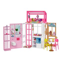 Barbie Portatif Taşınabilir Evi HCD47-Kız Oyun Setleri