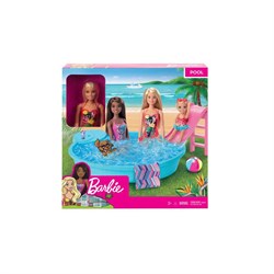 Barbie ve Eğlenceli Havuzu GHL91-Kız Oyun Setleri