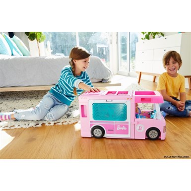 Barbie'nin Üçü Bir Arada Rüya Karavanı GHL93-Kız Oyun Setleri
