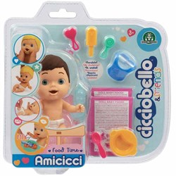 Cicciobello Amiccici Yemek Seti W3 11 Cm CC022000-Oyuncak Bebekler