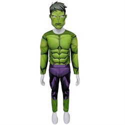 Hulk Kaslı Kostüm  4-6 Yaş-İnteraktif Oyuncaklar