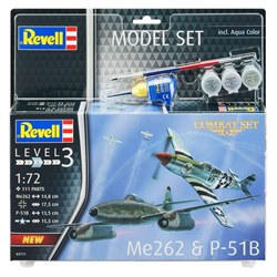 Maket Seti Combat Set Me262-P-51B 63711-3 Boyutlu Puzzle