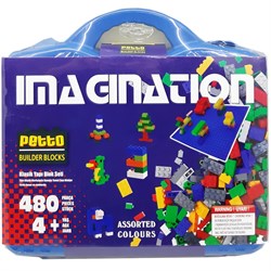 Petto Bloks Çantalı 48 Parça Set Taban 4+ PBB480-1-Lego Oyuncak