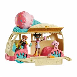 Polly Pocket Minik Lezzetler Dondurma Arabası: Polly ve Shani HHX77 -Kız Oyun Setleri