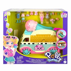 Polly Pocket Minik Lezzetler Dondurma Arabası: Polly ve Shani HHX77 -Kız Oyun Setleri