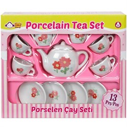 Porselen Çay Seti 13 Parça 01501-Kız Oyun Setleri