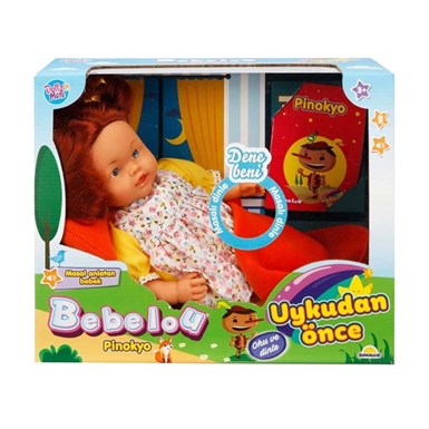 Sunman Bebelou Uykudan Önce Bebeği Masal Anlatan Pinokyo 40 cm. Yeni-Oyuncak Bebekler