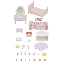 Sylvanian Families Yatak Odası ve Makyaj Masası ESF5285-Kız Oyun Setleri